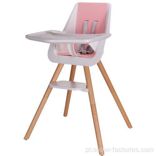 Cadeira alta de madeira para bebês de boa qualidade